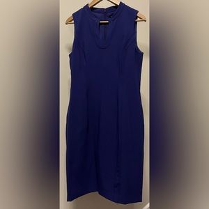 WHBM Navy Body Perfecting Dress